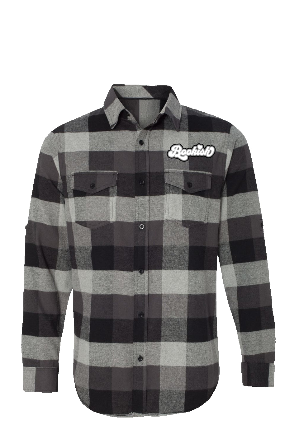 Bookish Flannel Grey And Black