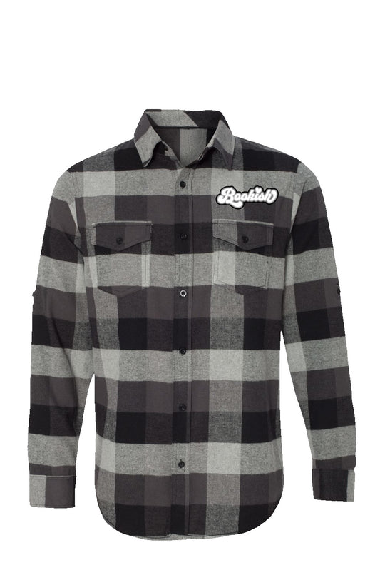 Bookish Flannel Grey And Black