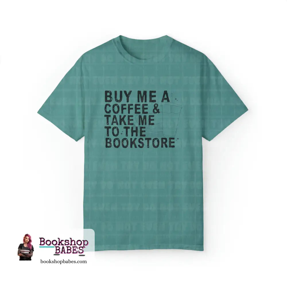 Coffee And Bookstore T-Shirt Seafoam / S