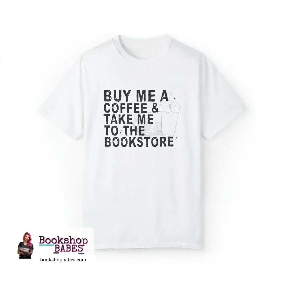 Coffee And Bookstore T-Shirt White / S