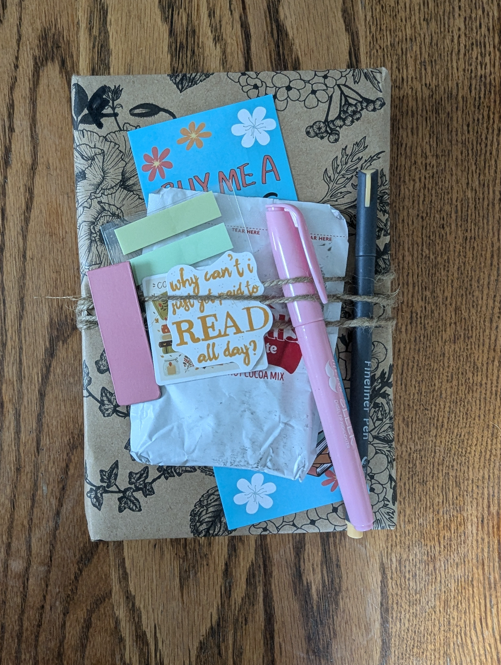 Bundle of blind date with a book and bookish goodies.