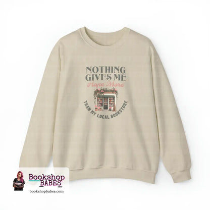 Local Bookstore Crewneck Sweatshirt M / Sand