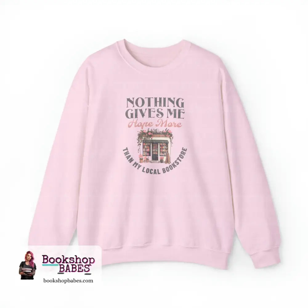 Local Bookstore Crewneck Sweatshirt S / Light Pink